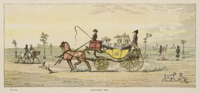 Framed Print : Barouche 1825 Framed Print : Barouche 1825