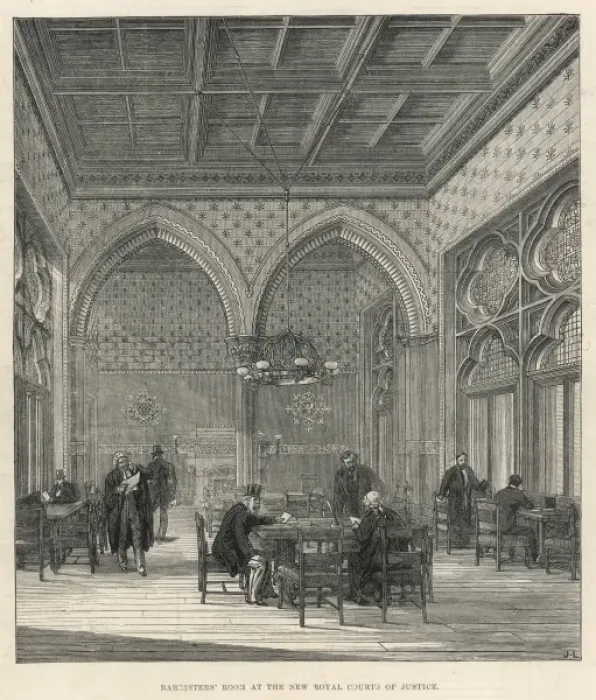 Framed Print : Barristers Room at the Royal Courts of Justice, London Framed Print : Barristers Room at the Royal Courts of Justice, London