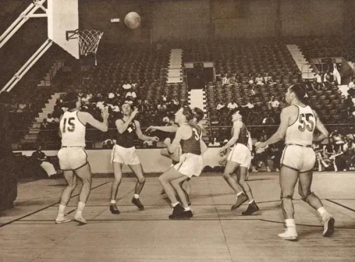 Framed Print : Basketball at the 1948 London Olympics Framed Print : Basketball at the 1948 London Olympics