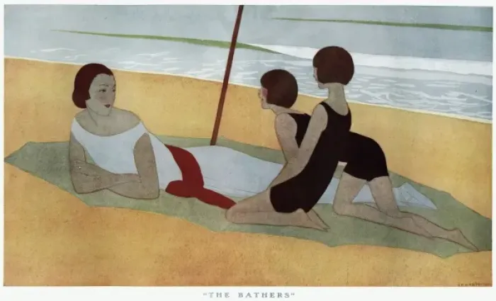 Framed Print : The Bathers