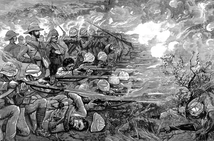 Framed Print : The Battle of Gubat, Sudan, 1885 Framed Print : The Battle of Gubat, Sudan, 1885