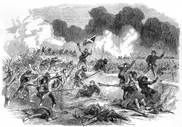 Framed Print : Battle on the James River; American Civil War, 1864 Framed Print : Battle on the James River; American Civil War, 1864