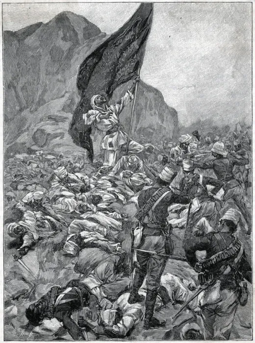 Framed Print : Battle of Omdurman - capture of the Khalifas standard Framed Print : Battle of Omdurman - capture of the Khalifas standard