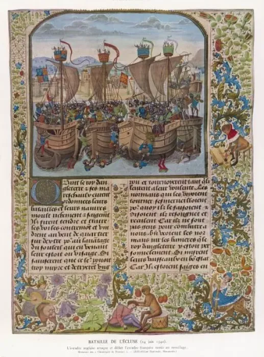 Framed Print : Battle of Sluys