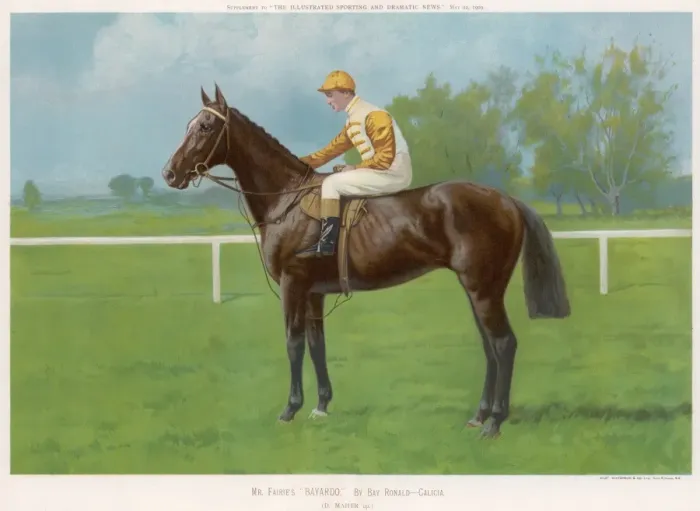 Framed Print : Bayardo ridden by Danny Maher Framed Print : Bayardo ridden by Danny Maher
