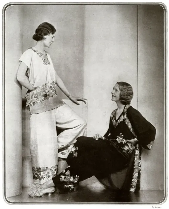 Framed Print : Beach and garden suits from Liberty, 1931