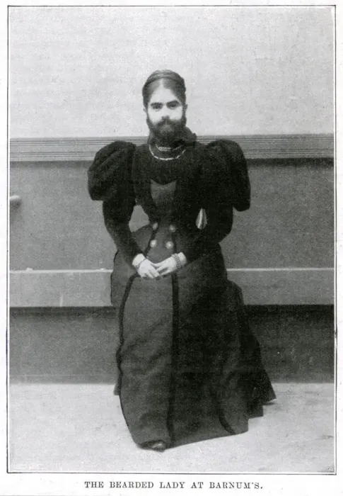 Framed Print : The bearded lady: Miss Annie Jones 1898 Framed Print : The bearded lady: Miss Annie Jones 1898