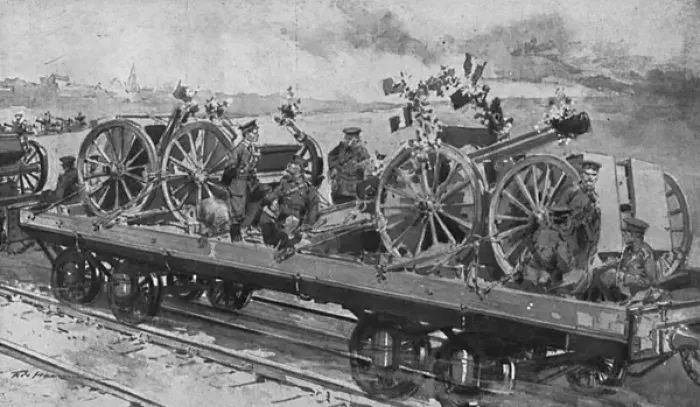 Framed Print : BEF Artillery decorated Framed Print : BEF Artillery decorated