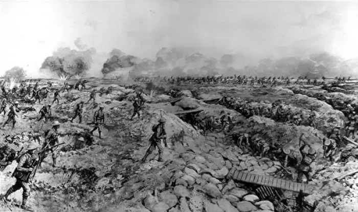 Framed Print : The beginning of the Somme offensive Framed Print : The beginning of the Somme offensive
