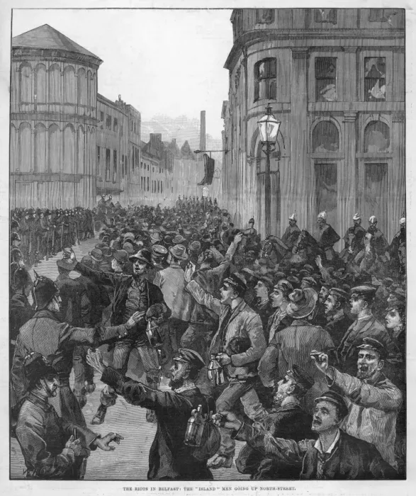 Framed Print : Belfast Riots 1886 Framed Print : Belfast Riots 1886