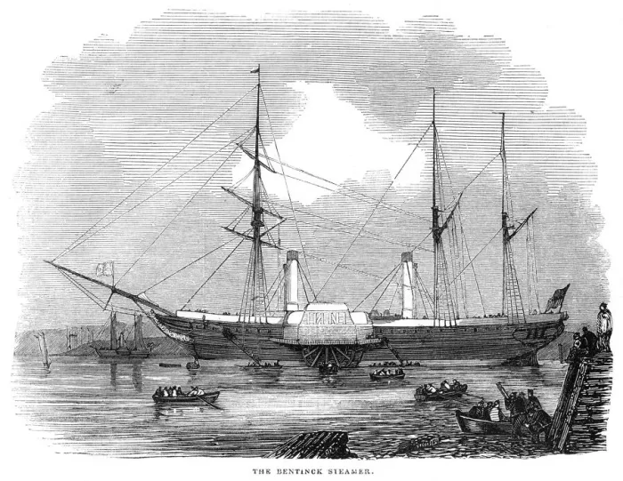 Framed Print : The Bentinck steamer Framed Print : The Bentinck steamer