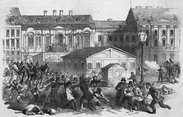 Framed Print : Berlin Street Fight Framed Print : Berlin Street Fight