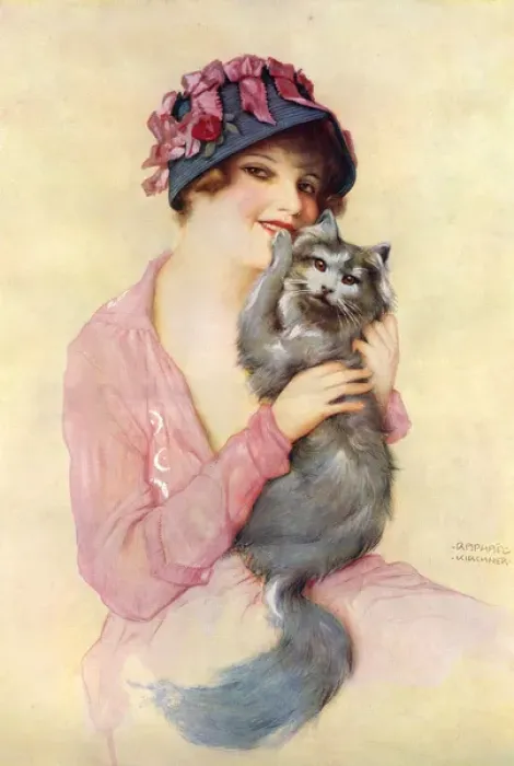 Framed Print : Best of Friends by Raphael Kirchner Framed Print : Best of Friends by Raphael Kirchner