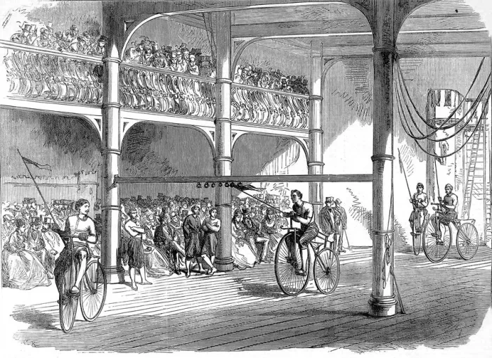 Framed Print : The Bicycle Tournament at the Myrtle-Street Gymnasium, Liver Framed Print : The Bicycle Tournament at the Myrtle-Street Gymnasium, Liver