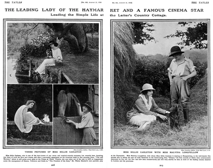 Framed Print : Billie Carleton & Malvina Longfellow