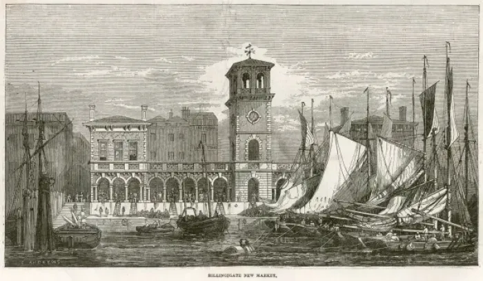 Framed Print : Billingsgate Fish Market, London, 1852 Framed Print : Billingsgate Fish Market, London, 1852
