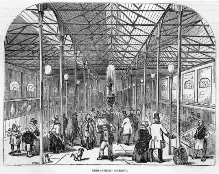 Framed Print : Birkenhead Market