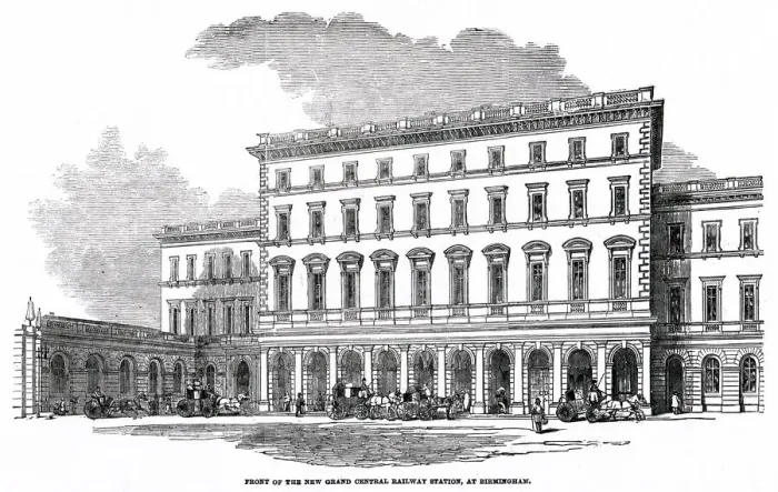 Framed Print : Birmingham, Grand Central Railway Station 1854 Framed Print : Birmingham, Grand Central Railway Station 1854