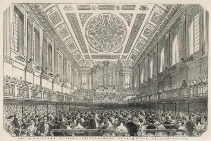 Framed Print : The Birmingham Music Festival - The Great Music Hall
