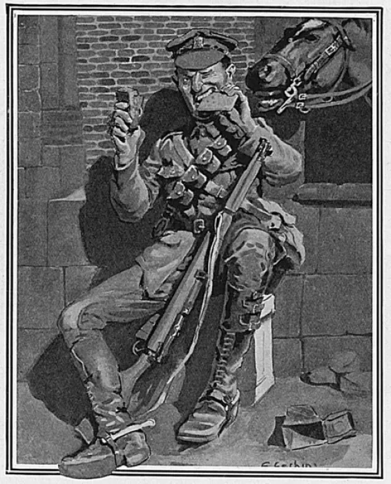 Framed Print : Biscuits & Beef, British soldiers rations, WW1