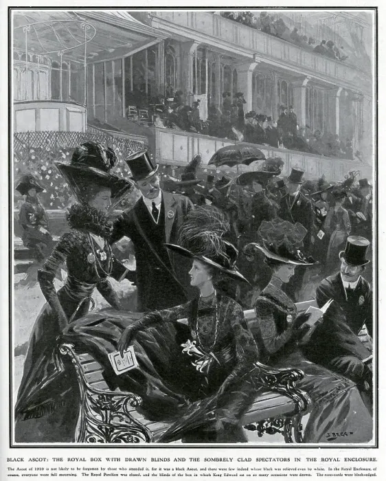 Framed Print : Black Ascot 1910 Framed Print : Black Ascot 1910