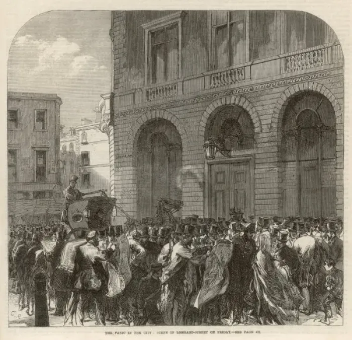 Framed Print : Black Friday, 1866