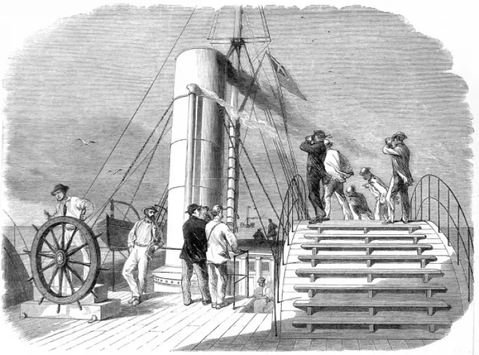 Framed Print : The blockade runner Lillian; American Civil War, 1864 Framed Print : The blockade runner Lillian; American Civil War, 1864