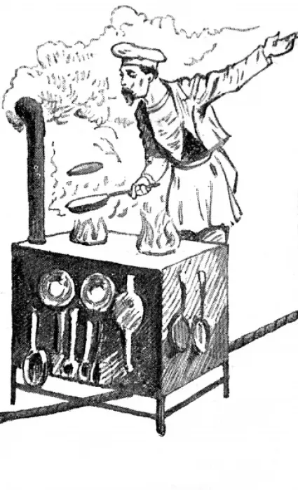 Framed Print : Blondin cooking an omelette in a high-wire act, 19th century Framed Print : Blondin cooking an omelette in a high-wire act, 19th century