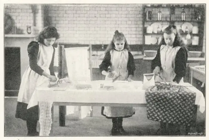 Framed Print : Board School Ironing 19C Framed Print : Board School Ironing 19C