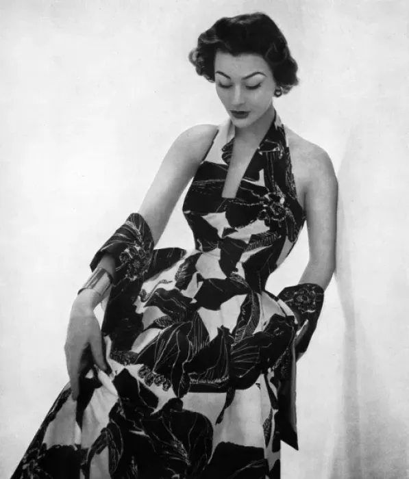 Framed Print : Bobby evening dress, 1953 Framed Print : Bobby evening dress, 1953