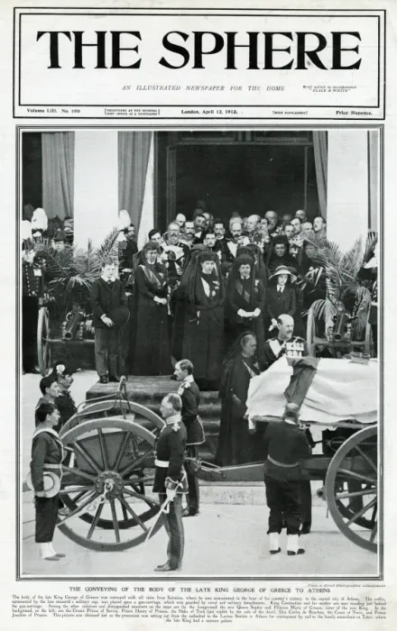 Framed Print : Body of the late King George of Greece to Athens 1913 Framed Print : Body of the late King George of Greece to Athens 1913