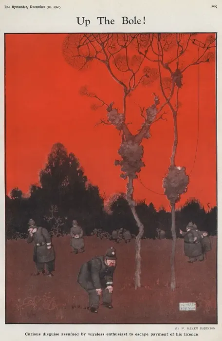 Framed Print : Up the Bole! by William Heath Robinson Framed Print : Up the Bole! by William Heath Robinson