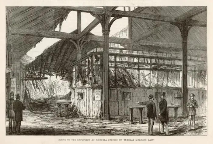 Framed Print : Bomb at Victoria Stn