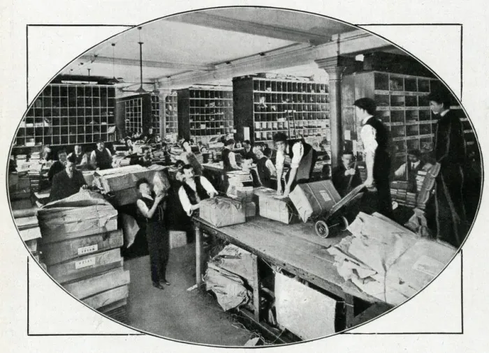 Framed Print : Bookseller WHSmith 1910 Framed Print : Bookseller WHSmith 1910