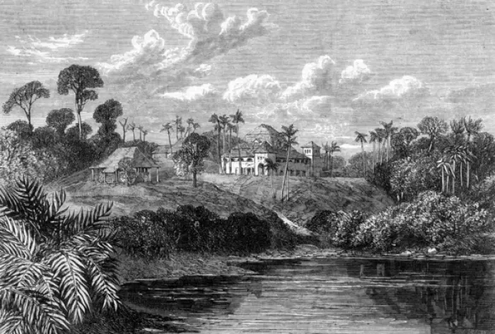 Framed Print : Borneo / Sarawak 1864 Framed Print : Borneo / Sarawak 1864