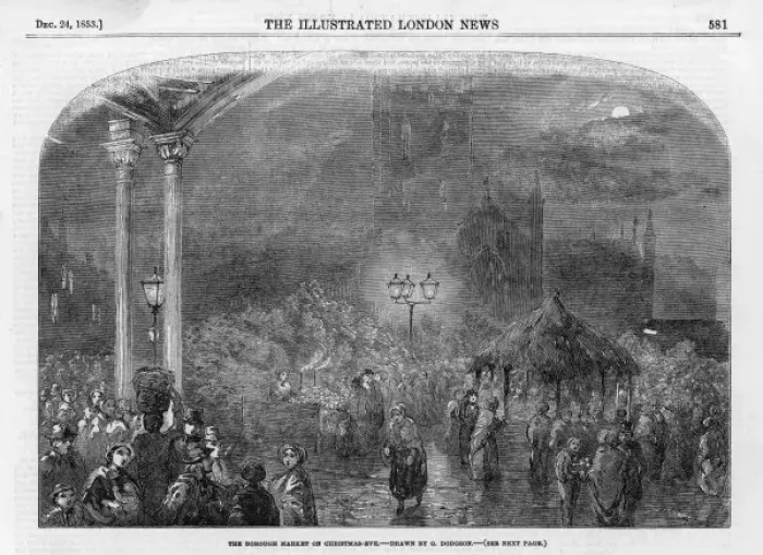 Framed Print : Borough Market 1853 Framed Print : Borough Market 1853