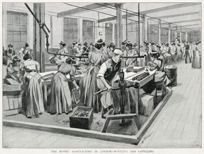 Framed Print : Bovril Manufactory, London 1896 Framed Print : Bovril Manufactory, London 1896