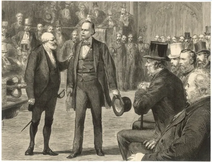 Framed Print : Bradlaugh Expelled Framed Print : Bradlaugh Expelled