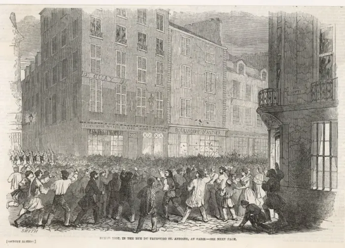 Framed Print : Bread Riots in Paris Framed Print : Bread Riots in Paris