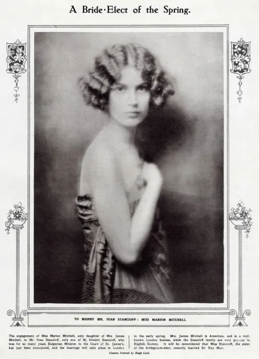 Framed Print : A Bride-Elect of the Spring - Miss Marion Mitchell
