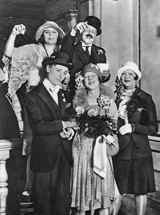 Framed Print : The Bright Young People - mock Rayner-Ponsonby wedding Framed Print : The Bright Young People - mock Rayner-Ponsonby wedding