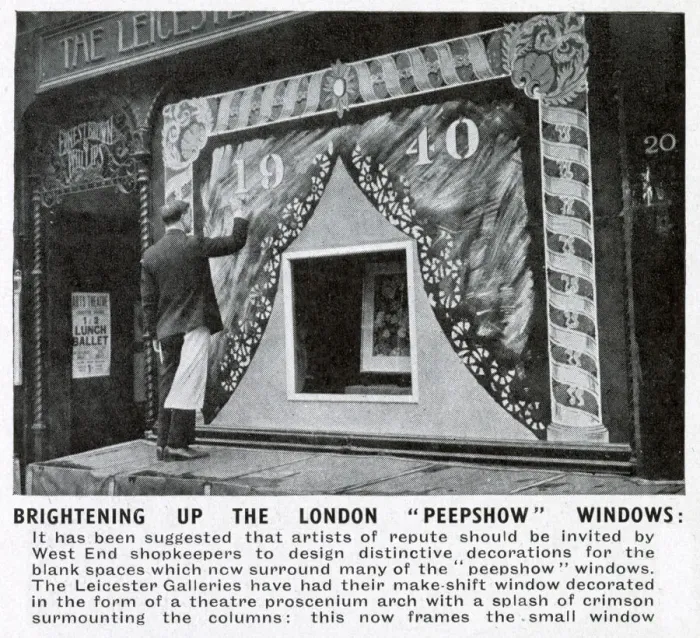 Framed Print : Brightening up the London Peepshow windows Framed Print : Brightening up the London Peepshow windows