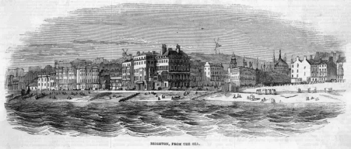 Framed Print : BRIGHTON. Brighton, Sussex - the sea- front viewed from the sea Framed Print : BRIGHTON. Brighton, Sussex - the sea- front viewed from the sea