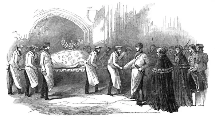 Framed Print : Bringing in a baron of beef at the Lord Mayors Show, 1847