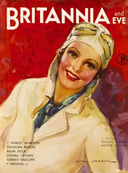 Framed Print : Britannia and Eve cover April 1939 Framed Print : Britannia and Eve cover April 1939