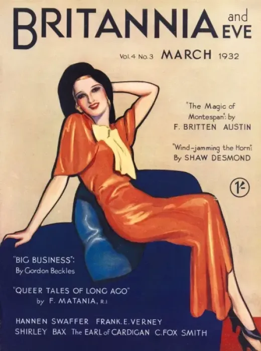 Framed Print : Britannia and Eve front cover, March 1932 Framed Print : Britannia and Eve front cover, March 1932