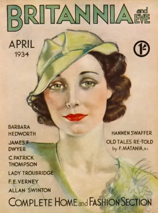 Framed Print : Britannia and Eve magazine, April 1934 Framed Print : Britannia and Eve magazine, April 1934