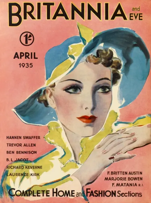 Framed Print : Britannia and Eve magazine, April 1935