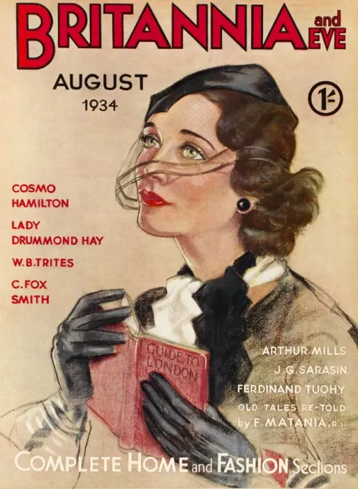 Framed Print : Britannia and Eve magazine, August 1934 Framed Print : Britannia and Eve magazine, August 1934