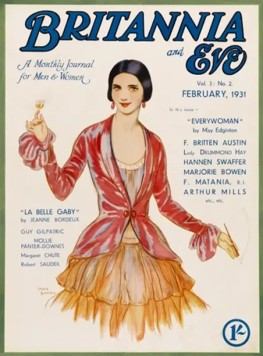 Framed Print : Britannia and Eve magazine, February 1931